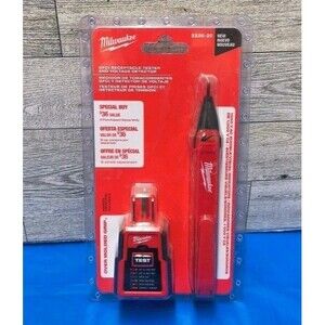 Milwaukee 2226-20 GFCI Receptacle Tester and Voltage Detector Over Molded Grip